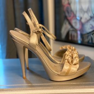 Aldo Stiletto metallic sandals